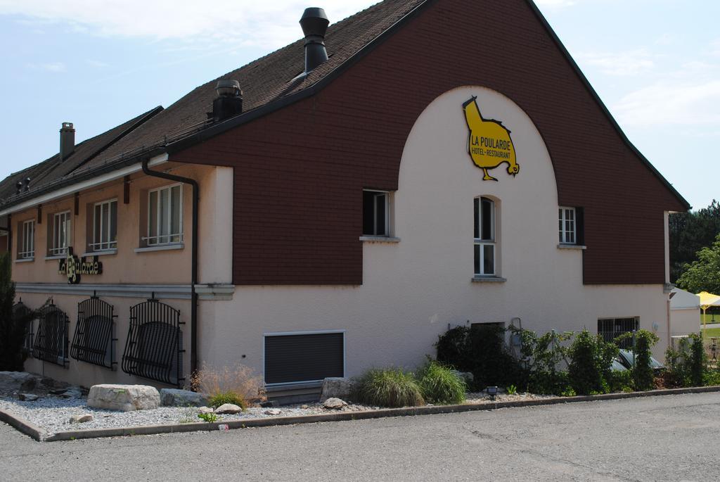Motel - Hotel La Poularde Romont Bagian luar foto